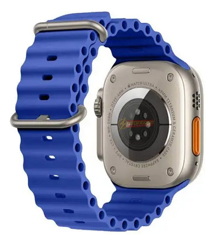 Pulseira Relógio Smartwatch 8 Ultra 42mm 44 45 49mm Cor Azul