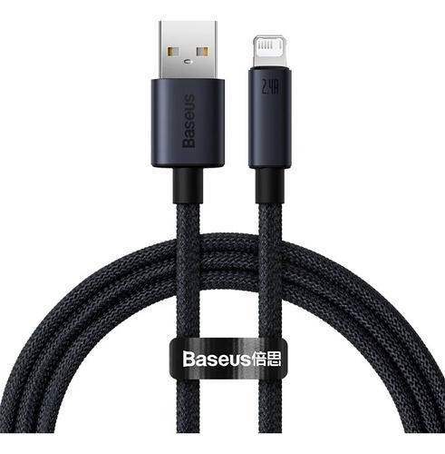 Cable Usb Baseus 2.4 A Para iPhone 13 12 11 Pro Max 8 X Fast