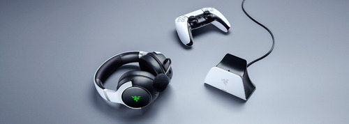 Imagen 6 de 8 de Cargador Gamer Razer Ps5 Quick Charge Control Usb Blanco