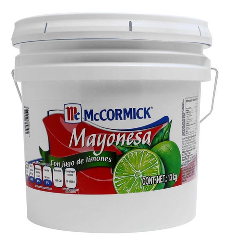 Mayonesa Mccormick Con Jugo De Limón 13 Kg