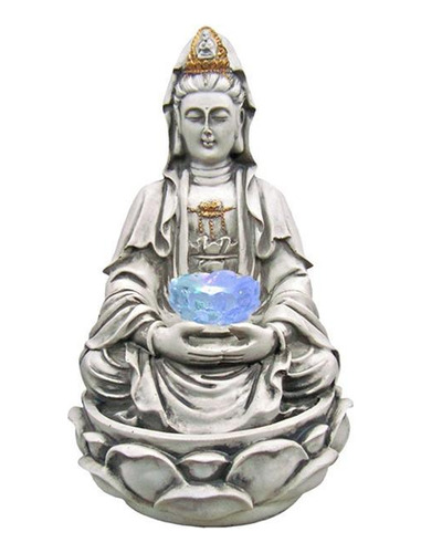 Fonte Mãe Kwan Yin Na Lótus Led 01039