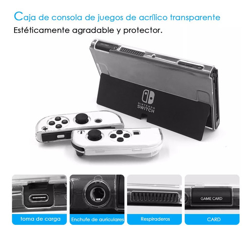 Estuche 24en1 Para Nintendo Switch Oled Con Lápiz Capacitivo