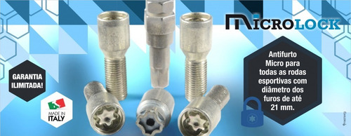 Imagen 5 de 6 de Birlos Seguridad Microlock Rines Deportivos 3 Sdm Cóncavos 1