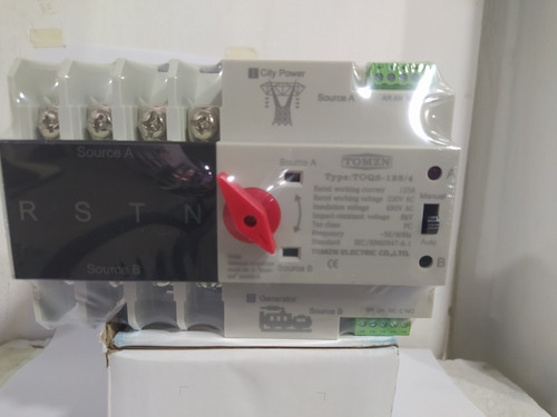 Transferencia Automática 125amp Marca Tomzn Para Riel 