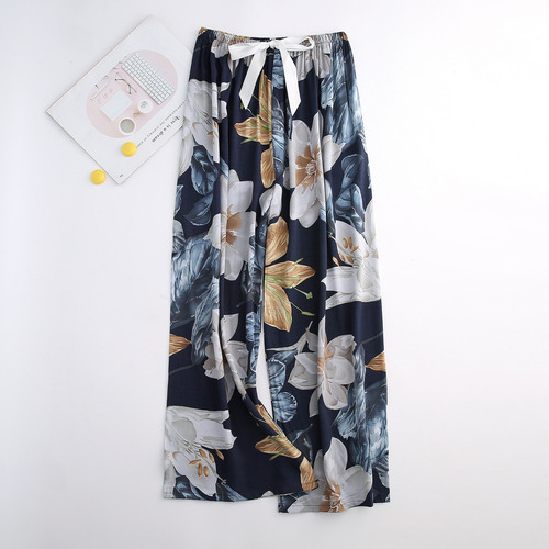 Pantalones De Pijama De Gasa De Algodón Para Verano Con Dise