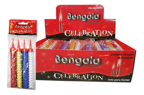 Bengala Sin Humo Para Tortas Display X 60 ! Pow!