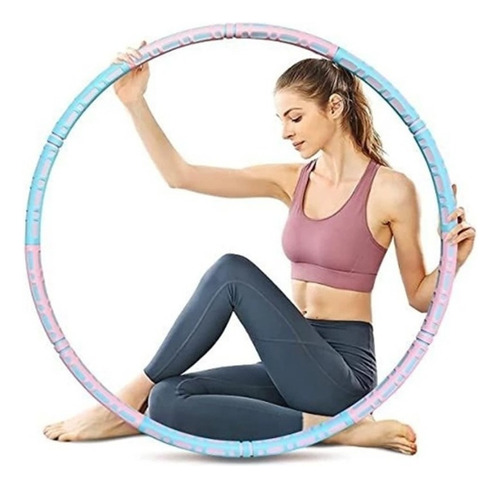 1 Aro De Fitness Ajustable Y Desmontable Con Peso Hula Hoop