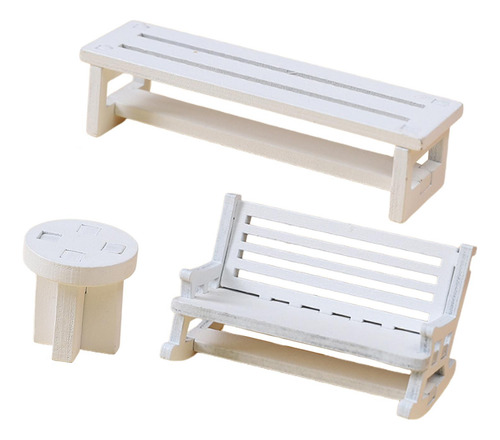 3 Sillas En Miniatura, Muebles En Miniatura, Accesorios Para