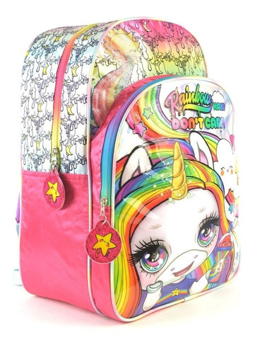 Mochila Espalda Poopsie Slime Surprise Unicornio - Childrens Color Plateado