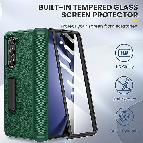 Funda Con Bisagra Para Samsung Z Fold 5 Verde