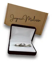 Comprar Alianzas Con Cintillo En Acero Quirúrgico Anillos Joyas Boda
