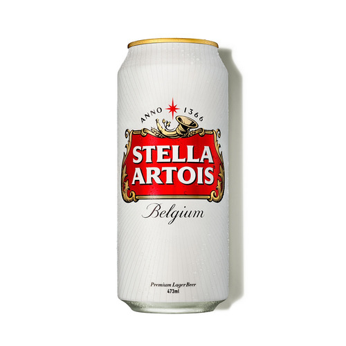 Imagen 1 de 1 de Cerveza Stella Artois European Pale Lager lata 473 mL