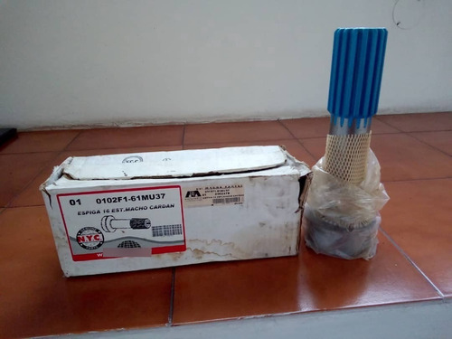 Espiga Macho Cardan, 16 Estrias, 280 Mack