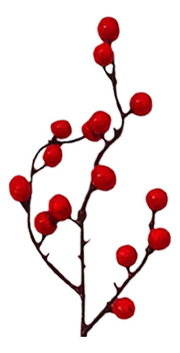 Z 12 Pçs Flores Artificiais De Natal Bagas Ramos Frutas