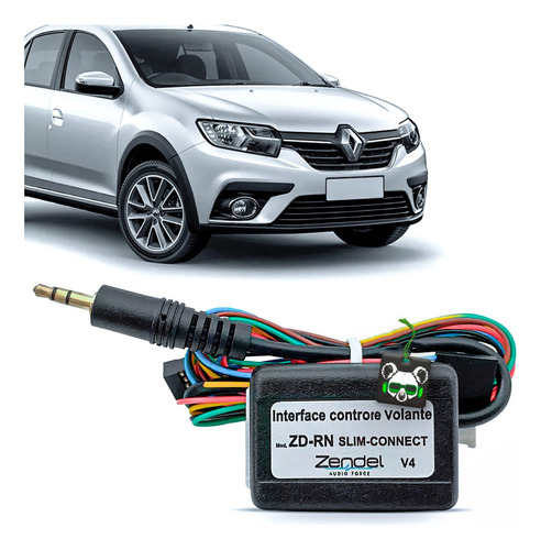 Interface Comando De Som Volante Linha Rn Renault Zendel