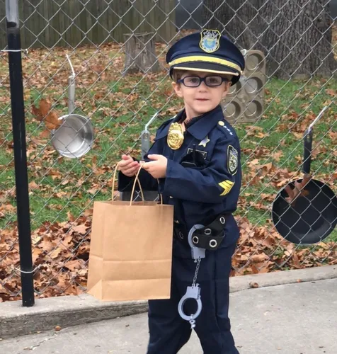 C Conjunto De Uniforme De Policía Para Niños Con Disfraz De