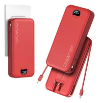 Comprar Power Bank Aonidi De 20000 Mah Con Cables Integrados Y Enchu