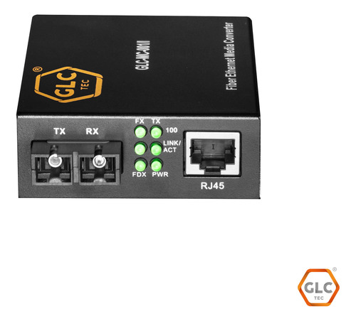 Media Converter Fibra 10/100tx-100base-fx Glc Sm 25km