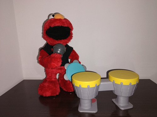 Figura Sesame Street Lets Rock Elmo Hasbro 2010 Playskool