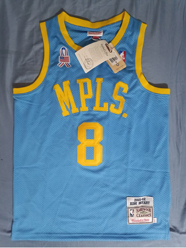 Jersey Kobe Lakers De Minneapolis Triple Bordado 