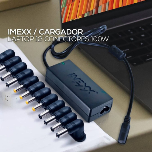 Imagen 5 de 6 de Cargador Universal Para Laptop 100w 12v Imexx