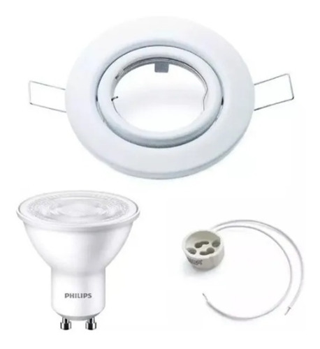 Spot Dicroica (pack X 10) Completo 3,8w Philips Embutir 