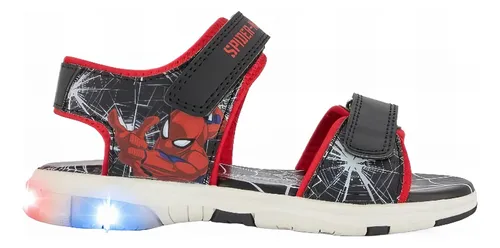 comprar Huarache Formal X40363pv Ligera Spiderman Liso Leds Focos