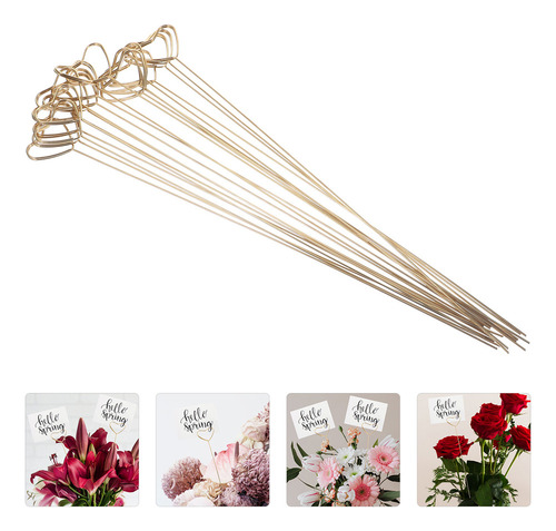Tarjetero Pick Bouquet Para Flores, Número De Mesa, 40 Unida