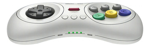 Controlador inalámbrico M30 de 8 bits Bluetooth para Windows/Android/Mac/STE, color blanco