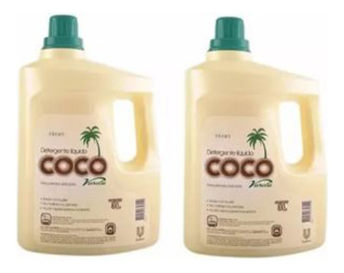 2 Detergente Liquido Coco X 3l 