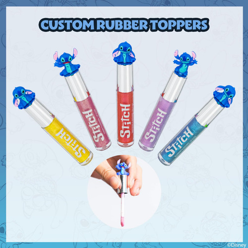 Set De 10 Labiales Disney Stitch Lip Gloss