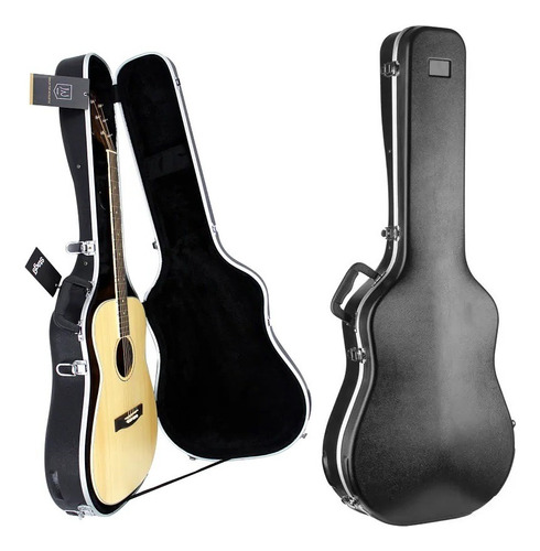 Estuche Hard Case Guitarra Acustica Electroacustica Rocker