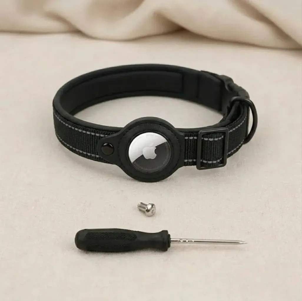 Collar Perro Soporte Tag Rastreador Reforzado Unipet Compatible con Airtag Iphone