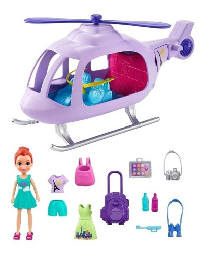 Polly Pocket Helicoptero De Vacaciones. 