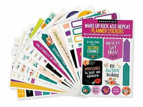 Essentials Planner Stickers -- Wake Up Kick Ass..., de Peter Pauper Pr. Editorial Peter Pauper Press en inglés
