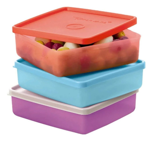 Trio Tupperware Pote Refri Box 400ml