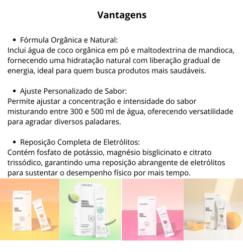 Suplemento Isotonico Liquidz Sabor Tangerina 14un