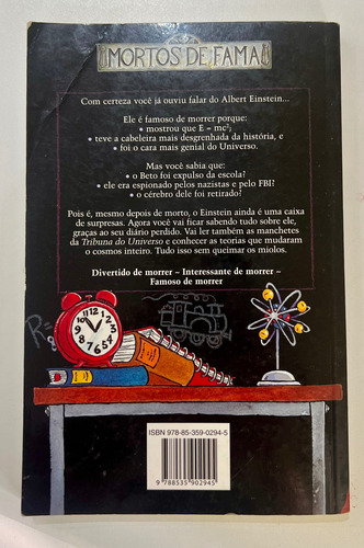 Livro Mortos De Fama - Albert Einstein E Seu Universo Inflável - Usado (Usado)