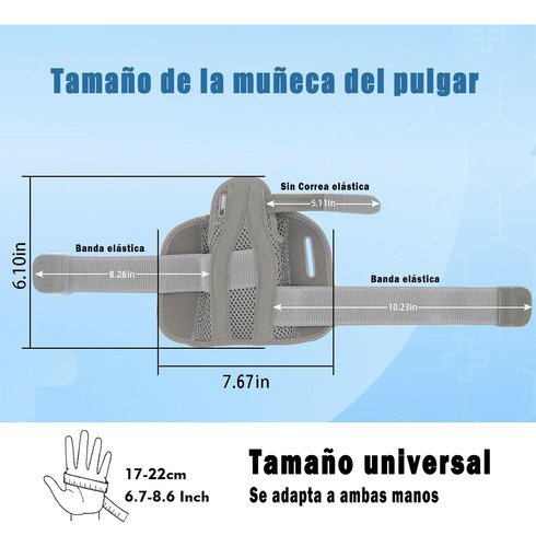 Muñequera Para El Pulgar, Soporte De Muñeca Ajustable,la
