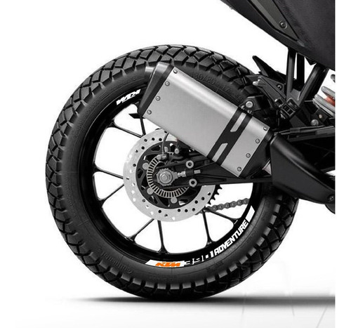 Calcos Para Llantas Ktm 390 Adventure 390adv Adv - Blanco