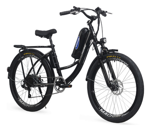 Bicicleta Elétrica Machine New Urban+ 350w Preta