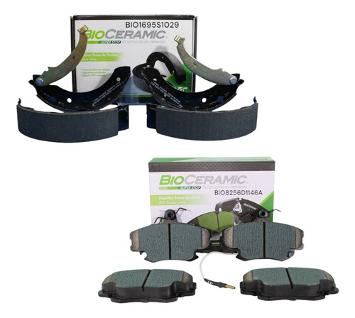 Kit Balatas Traseras Y Delanteras Para Platina 1.6 2002-2010