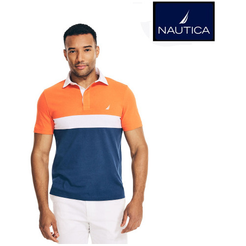 Chemise Franela Camisa Nautica Naranja - Talla S - Original 