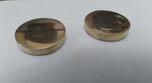 Imagen 1 de 10 de 12 Fichas Tejo Grandes Lisas P/juego De Sapo Bronce Pulidas
