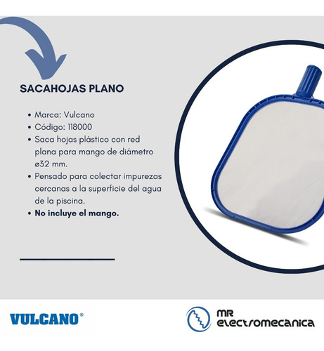 Kit Limpieza Vulcano Boya + Sacahojas + Barrefondo