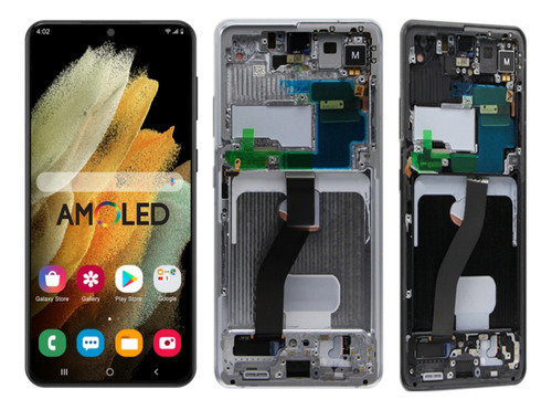 Pantalla Amoled Con Marco Para Samsung S21 Ultra 5g G998b