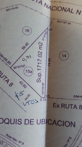 Venta De Fracción Industrial De 5000 M² Colectora Ruta 8