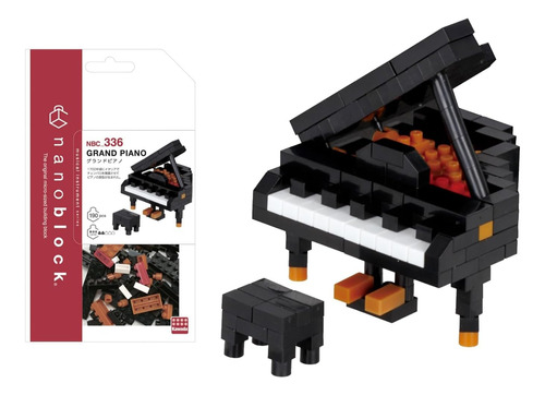 Nanoblock - Piano De Cola [instrumentos], Kit De Construcció