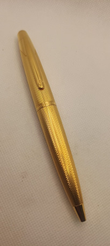 Caneta Alfred Dunhill Banhada A Ouro, Tinteiro E Esferográfi