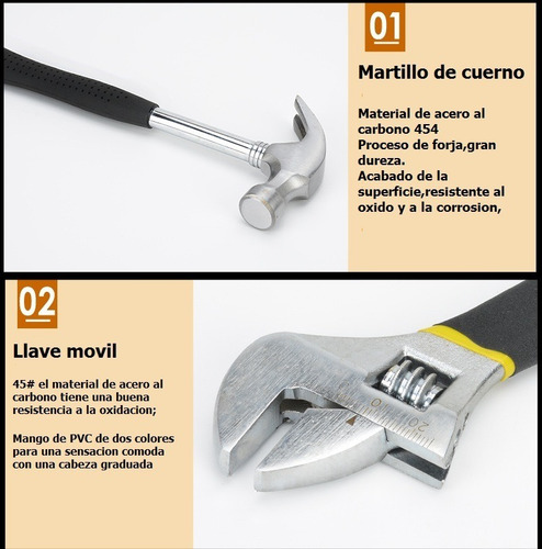 Imagen 3 de 8 de Kit De Herramientas De 27 Piezas Con Estuche